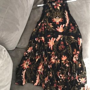 Free people floral black dress!
